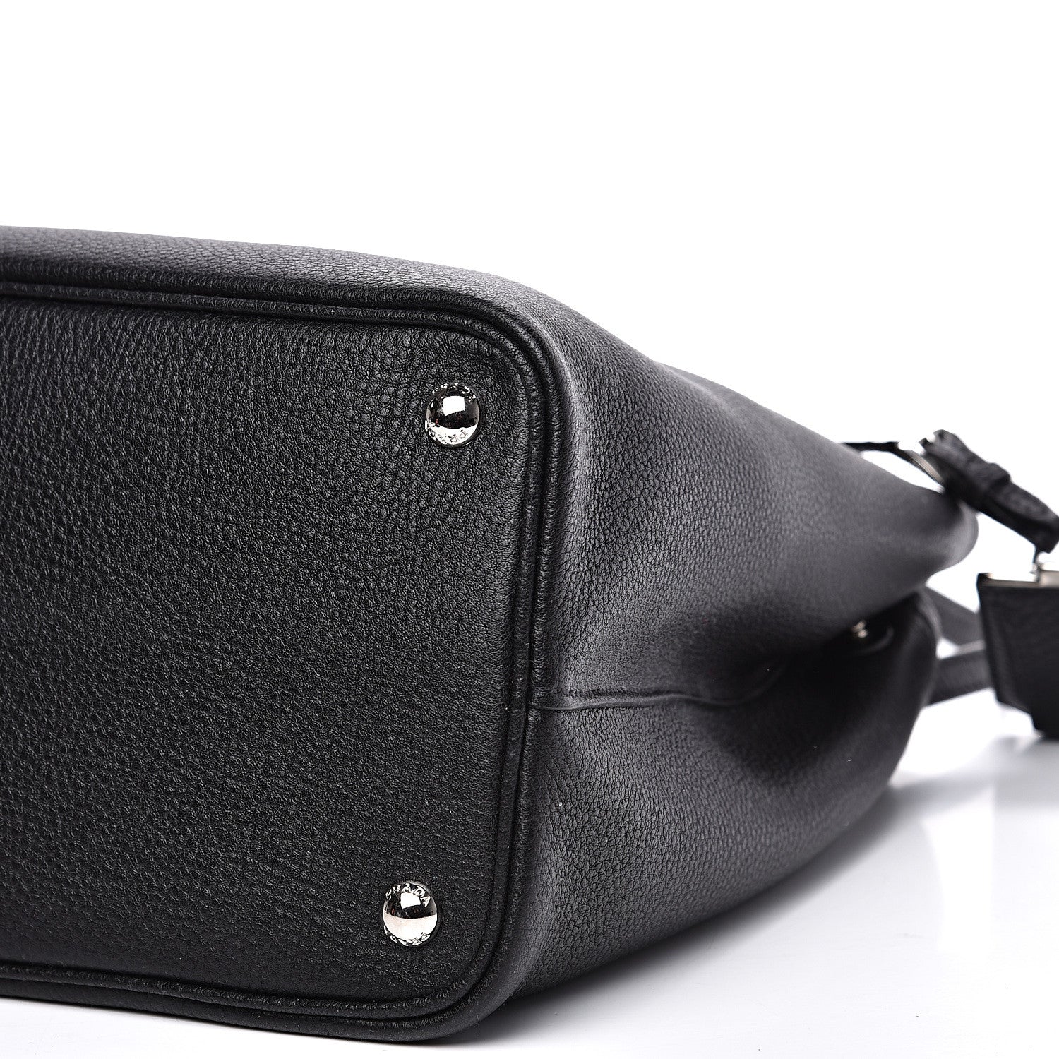 Prada Vitello Daino Medium Double Bag Black Celeste 8 of 11