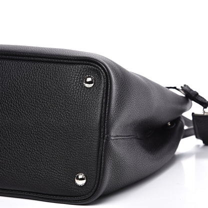Prada Vitello Daino Medium Double Bag Black Celeste 8 of 11