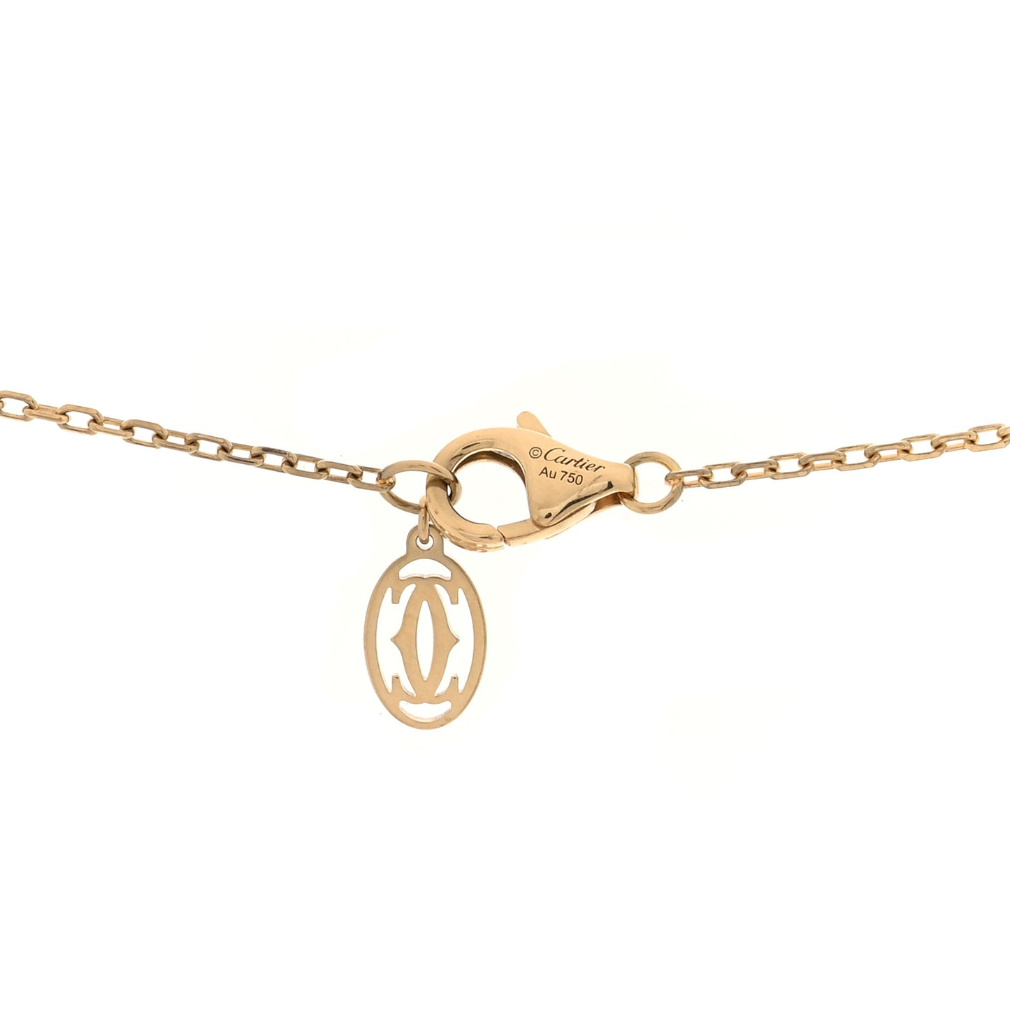 18K Yellow Gold Diamond Juste Un Clou Paved Pendant Necklace