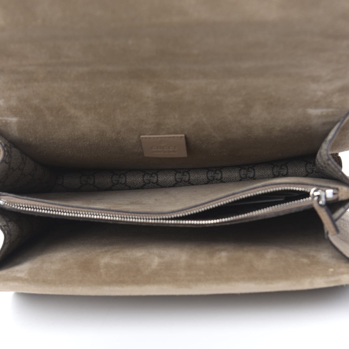 GG Supreme Monogram Medium Dionysus Shoulder Bag Taupe