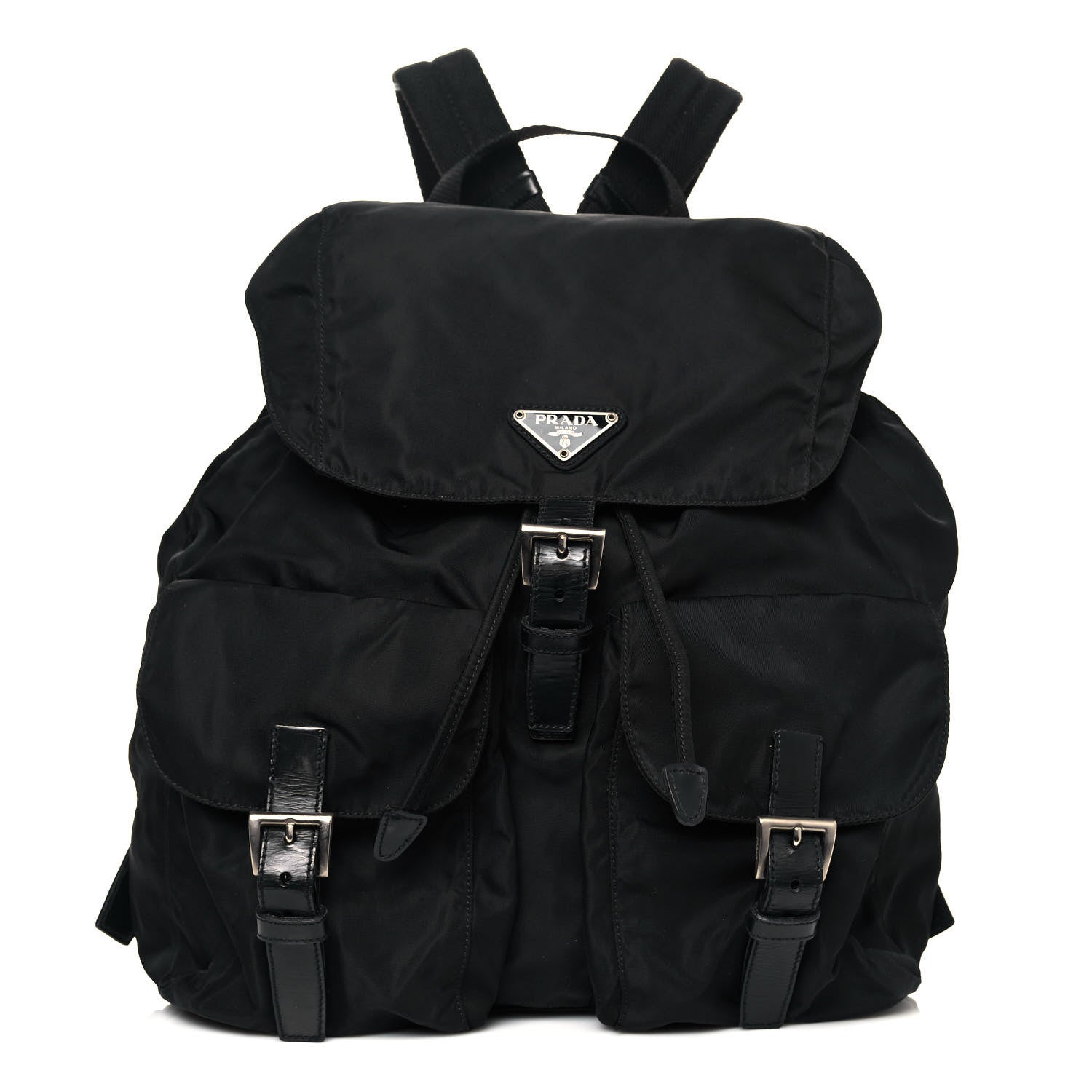 Prada Nylon Vela Medium Backpack Black 1 of 9