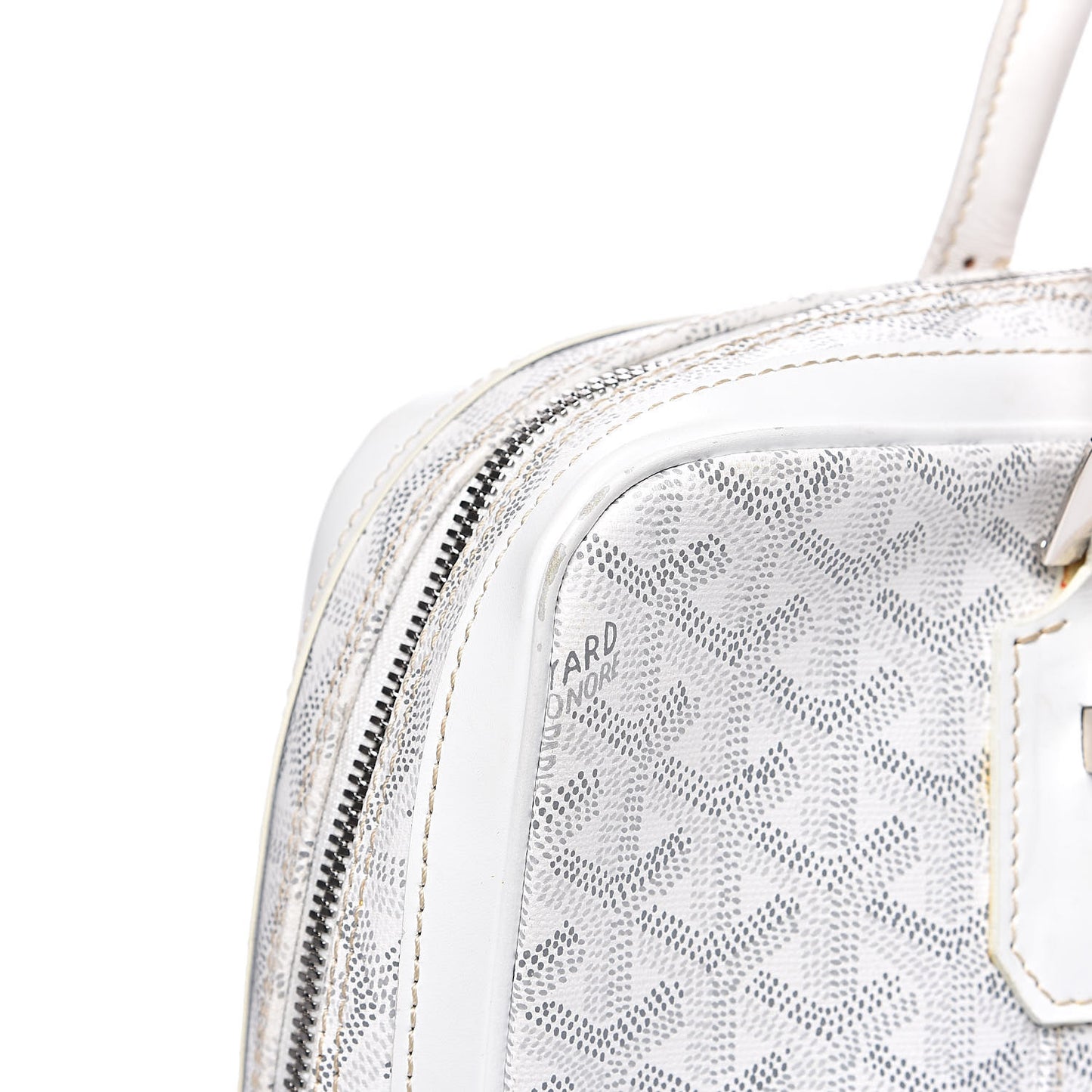 Goyardine Ambassade PM Briefcase White