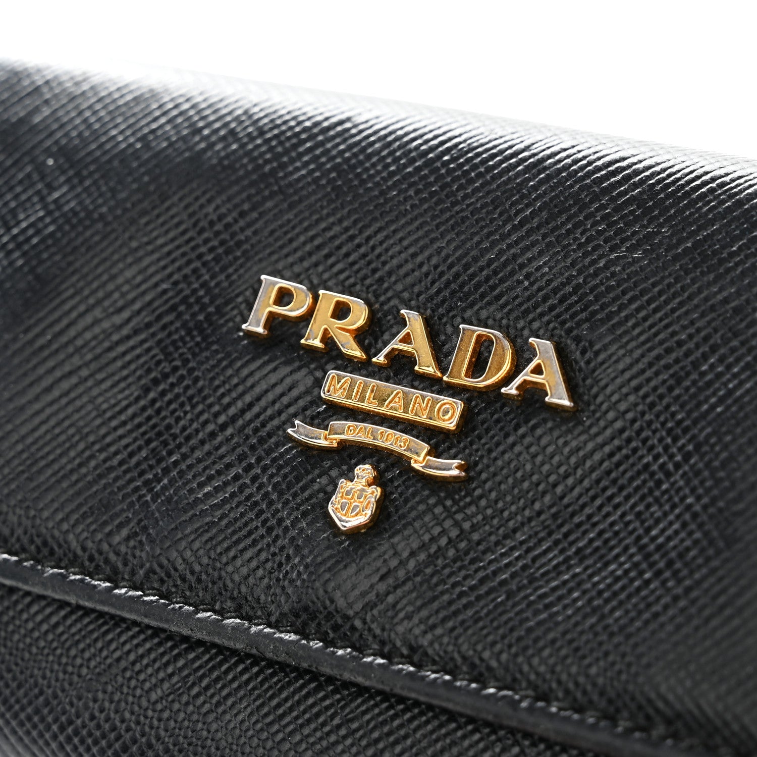 Prada Saffiano Metal 6 Key Holder Black 14 of 17