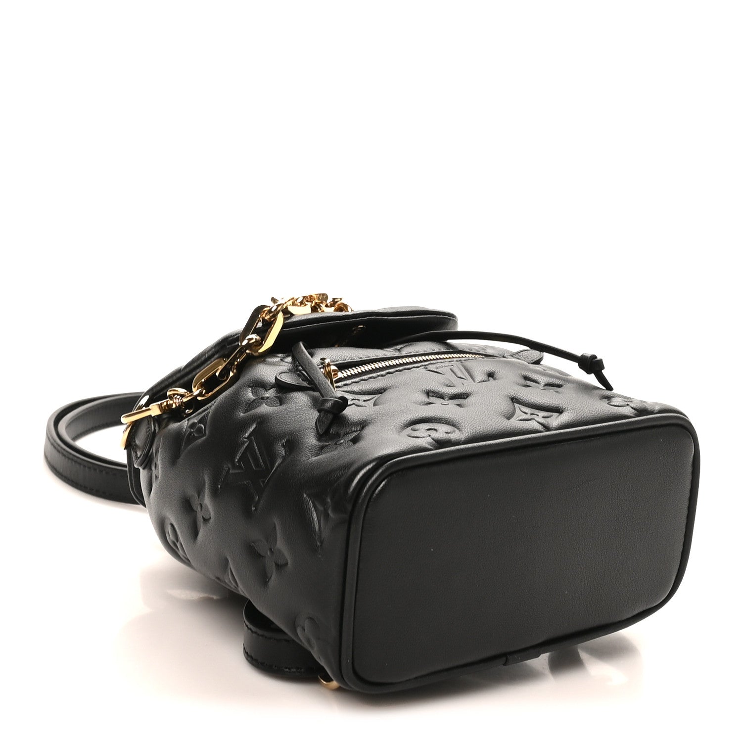black mini lv backpack Louis Vuitton Calfskin Lockme Fair Condition LOUIS VUITTON Coussin Backpack Mini