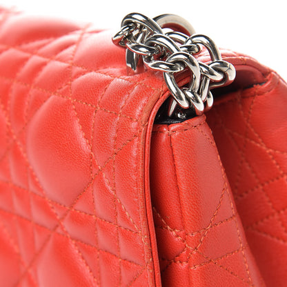 Christian Dior Lambskin Cannage Large Miss Dior Flap Vermillion 16 of 20