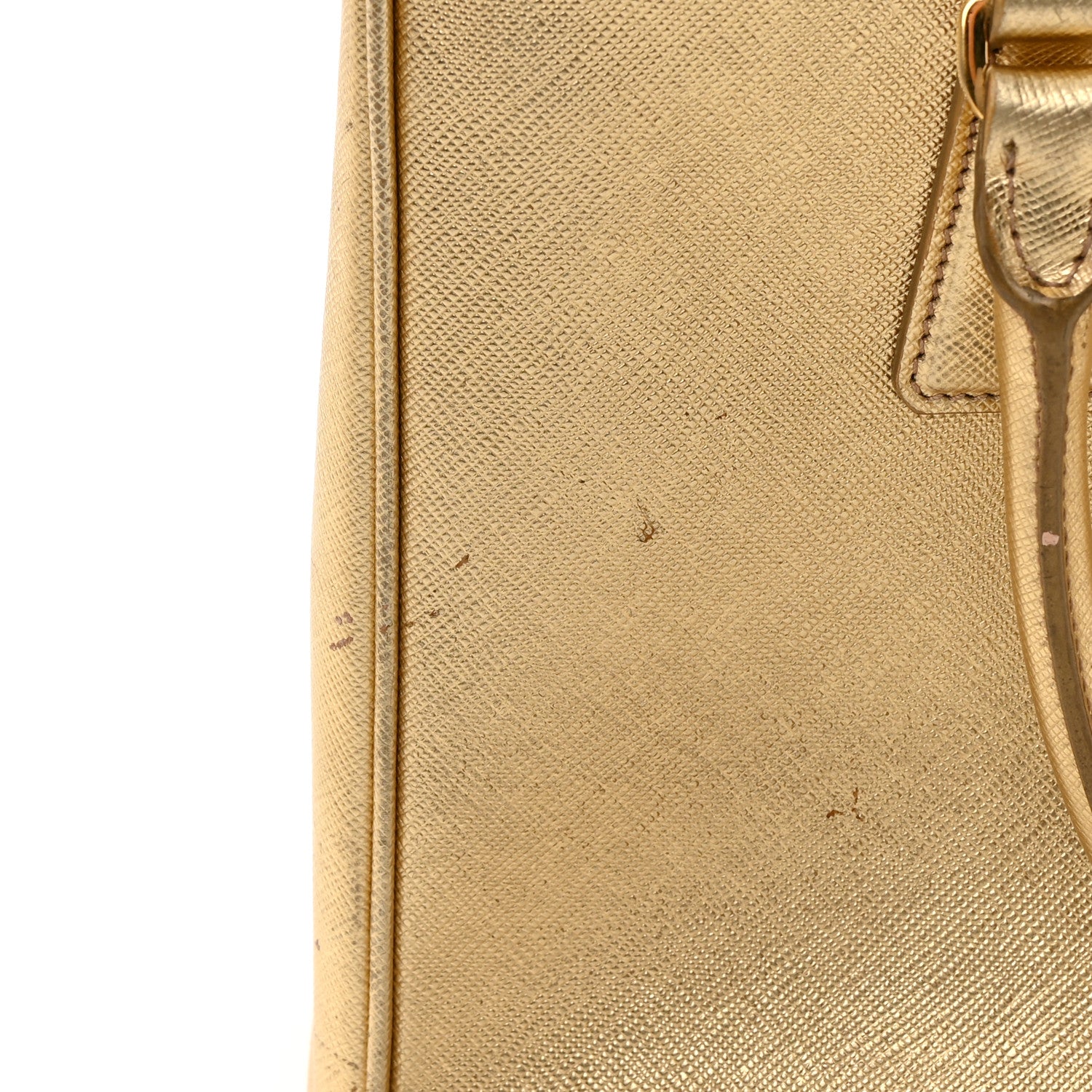 Prada Metallic Saffiano Small Galleria Double Zip Tote Platino 21 of 28