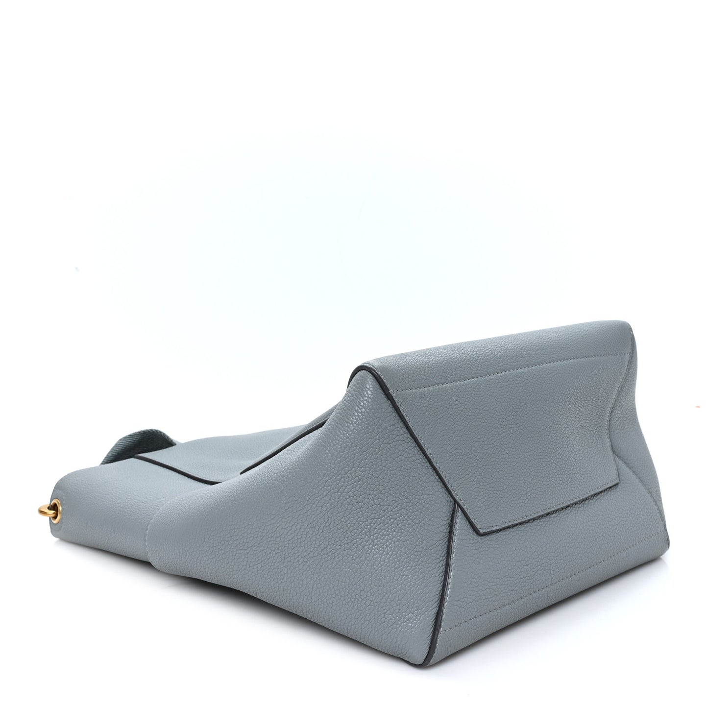 Soft Grained Calfskin Sangle Bucket Bag Storm