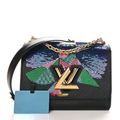 Louis Vuitton Epi Sequin Bird Twist Shoulder Bag MM Black 3 of 11