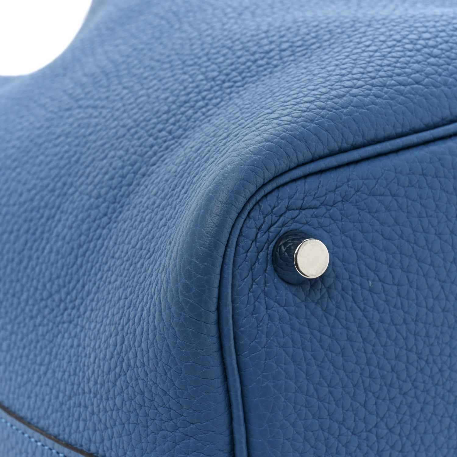 Hermes Taurillon Clemence Picotin Lock 18 PM Deep Blue 10 of 13