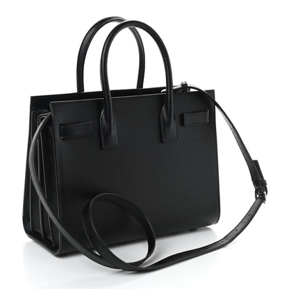 Saint Laurent Grained Calfskin Baby Sac De Jour Black 3 of 9