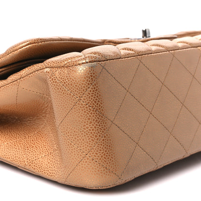 Chanel Metallic Caviar Quilted Jumbo Double Flap Copper 10 of 13