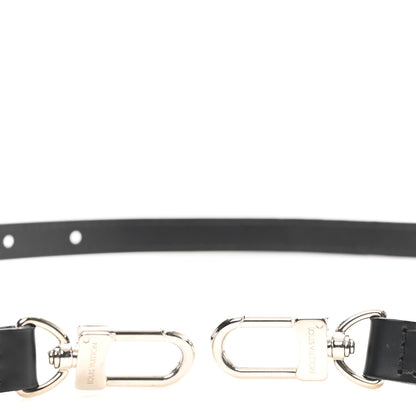 Louis Vuitton Calfskin 16mm Adjustable Shoulder Strap Black 4 of 4