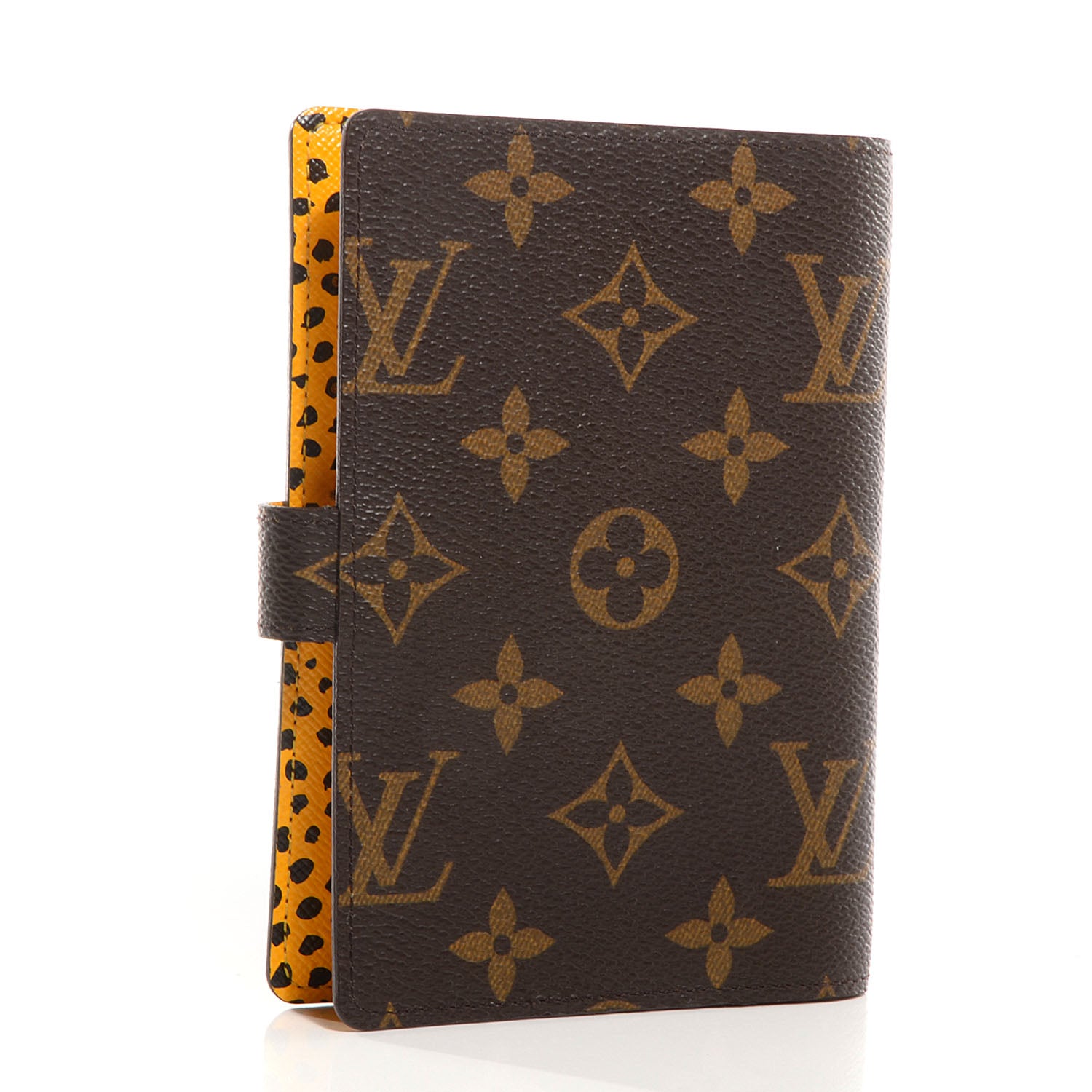 Louis Vuitton Monogram Kusama Infinity Dots Small Ring Agenda Cover Yellow 3 of 8