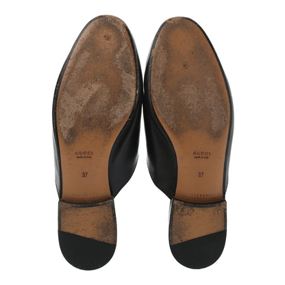 Gucci Calfskin Womens Princetown Slippers 37 Black 5 of 12