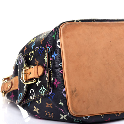 Louis Vuitton Monogram Multicolor Petit Noe Black 7 of 13