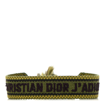 Christian Dior Woven Cotton J'Adior Friendship Bracelet 1 of 4