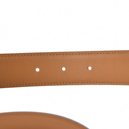Hermes Swift Epsom 32mm Belt Strap 75 Toffee Etain 4 of 6