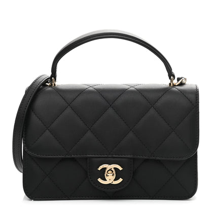 Chanel Calfskin Quilted Small Coco Lady Flap Black 1 of 10