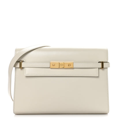 Saint Laurent Smooth Calfskin Manhattan Shoulder Bag Ivory 1 of 11