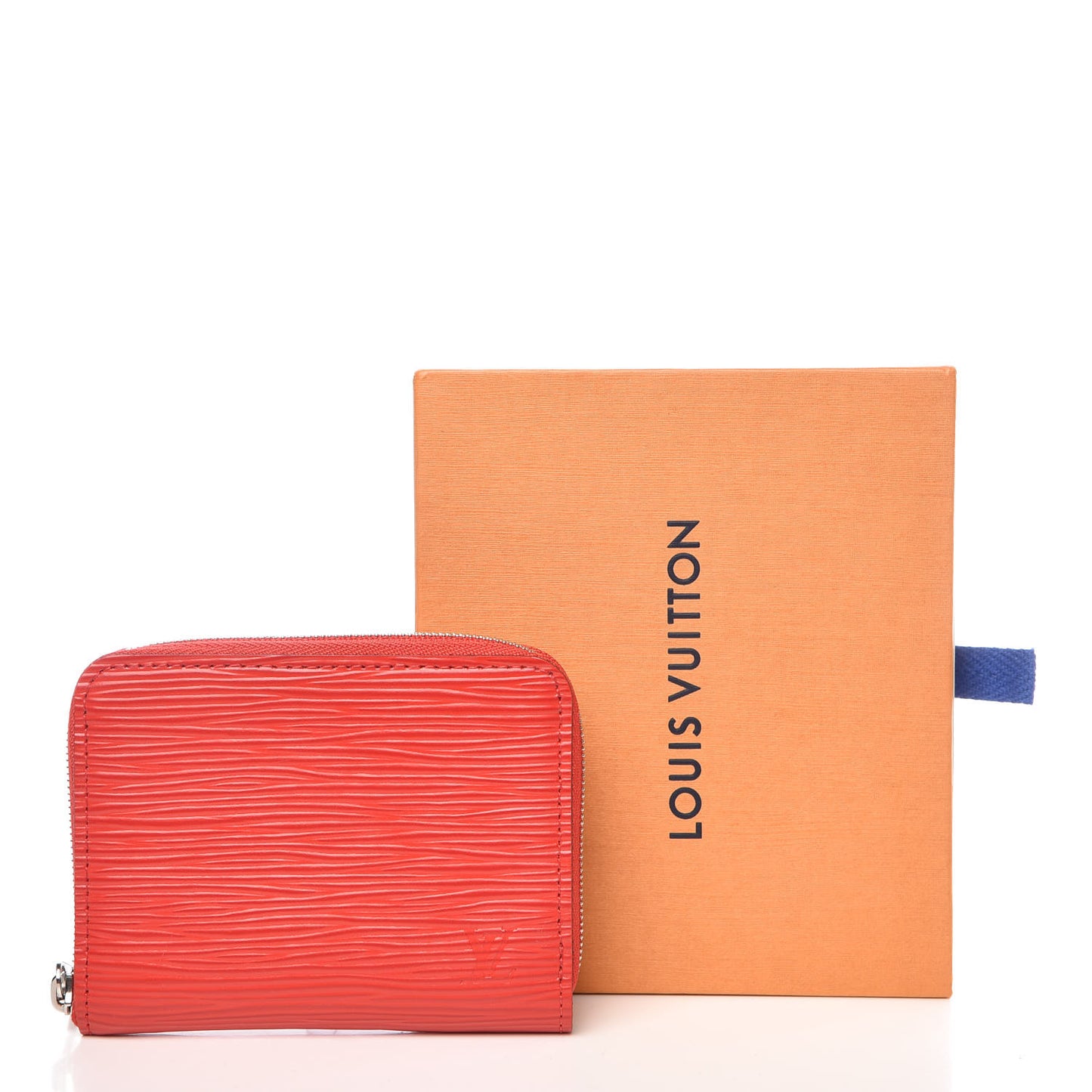Epi Zippy Coin Purse Coquelicot