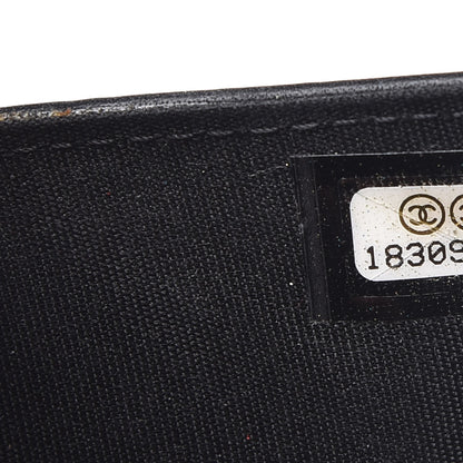 Chanel Patent Quilted Brilliant Compact Wallet Black 8 of 8