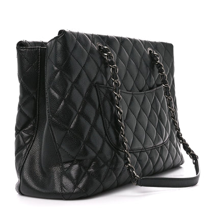 Chanel Caviar Quilted City Shopping Tote Black 3 of 10