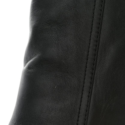 Chanel Calfskin Knee High Chain Boots 39 Black 18 of 18