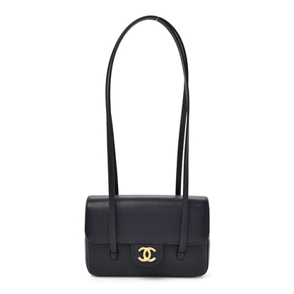 Chanel Shiny Caviar Mini Preppy Coco Shoulder Bag Dark Blue 1 of 11