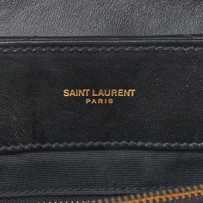 Saint Laurent Calfskin Y Quilted Monogram Medium Loulou Chain Satchel Black 6 of 9