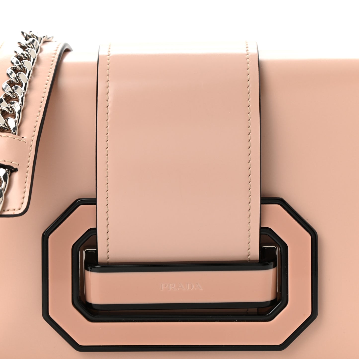 Spazzolato Soft Calfskin Plex Ribbon Bag Pesco
