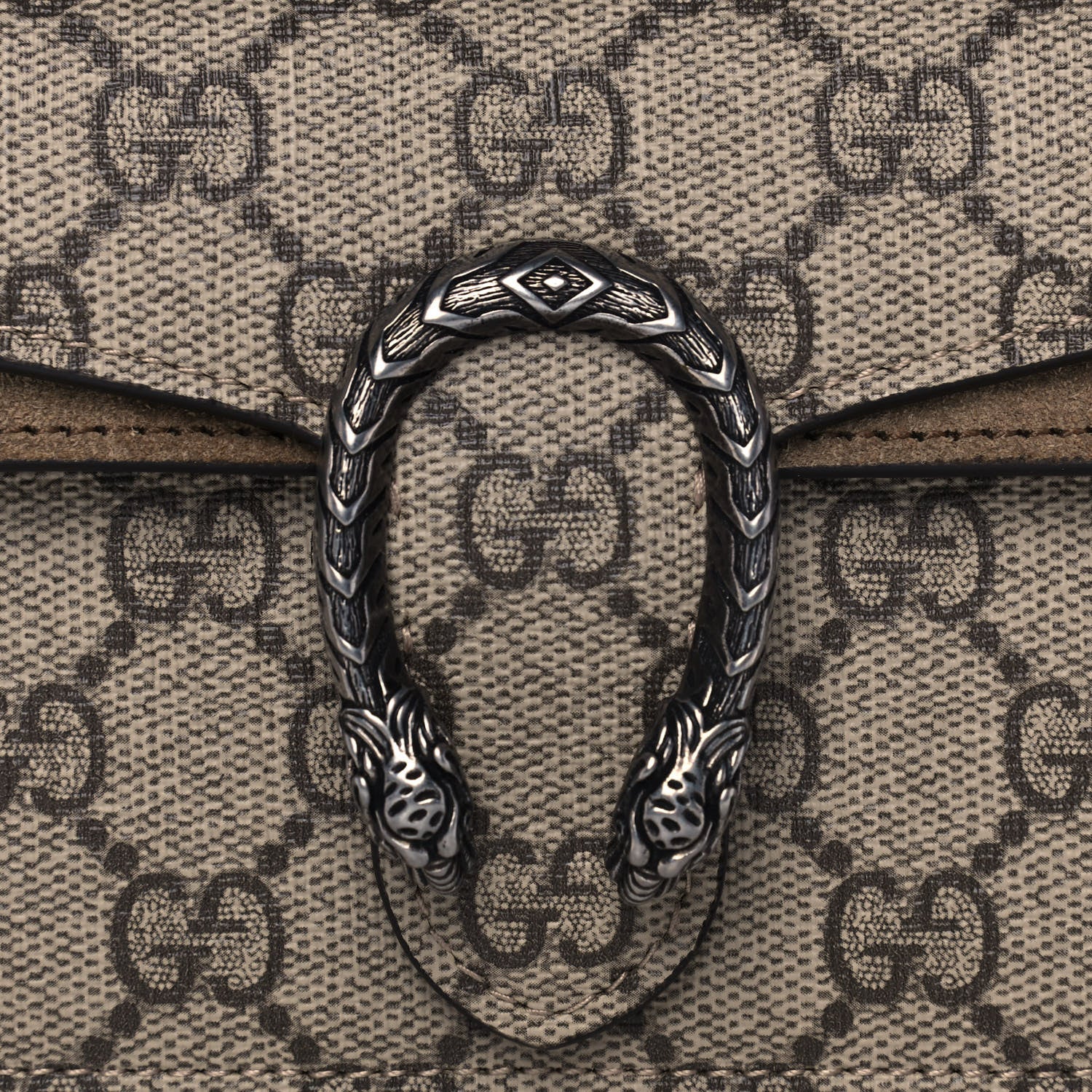 Gucci GG Supreme Monogram Super Mini Dionysus Shoulder Bag Taupe 7 of 9