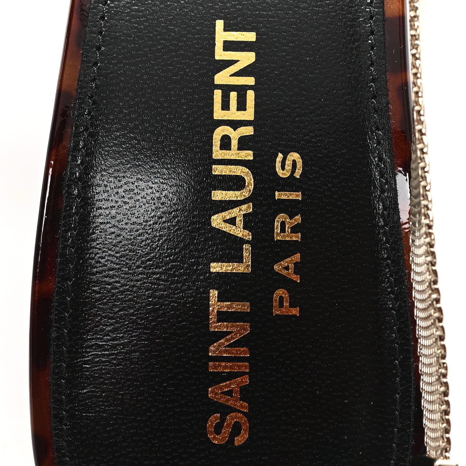 Saint Laurent Vernice Grupy Leopard Print Blake 110 Slingback Pumps 39 Manto Natural Black 8 of 10
