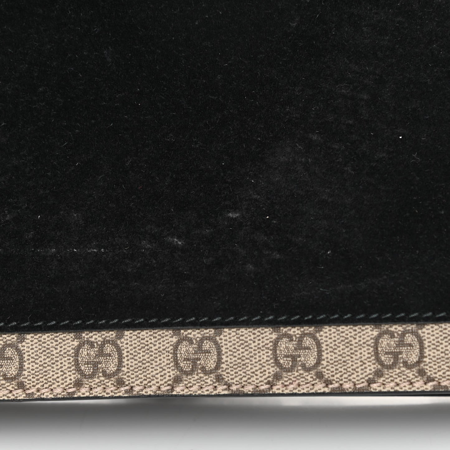 GG Supreme Monogram Medium Dionysus Shoulder Bag Black