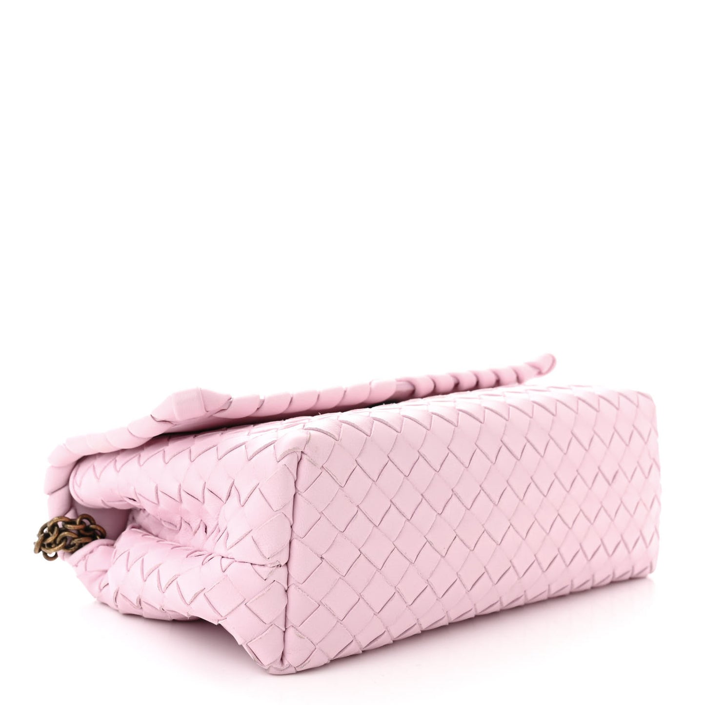 Nappa Intrecciato Baby Olimpia Shoulder Bag Dragee