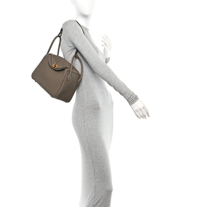 Hermes Taurillon Clemence Lindy 26 Etoupe 2 of 10