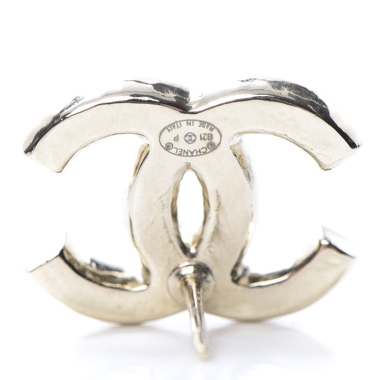 Pearl CC Earrings Gold