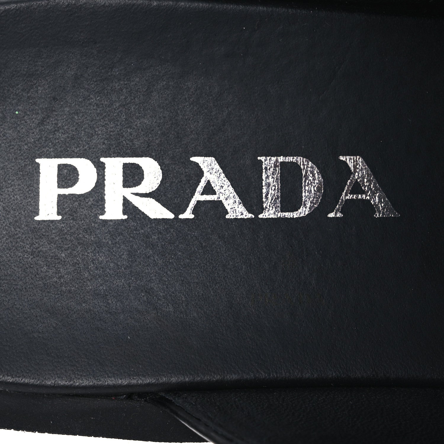 Prada Spazzolato Triangle 40mm Loafer Mules 37 Black 8 of 10