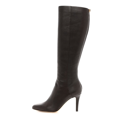 Jimmy Choo Grained Calfskin Paloma Tall Boots 37.5 Brown 1 of 6