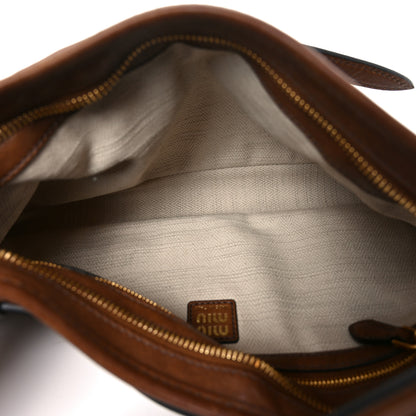Miu Miu Nappa Aviator Regular Aventure Shoulder Bag Rovere Rovere 5 of 9