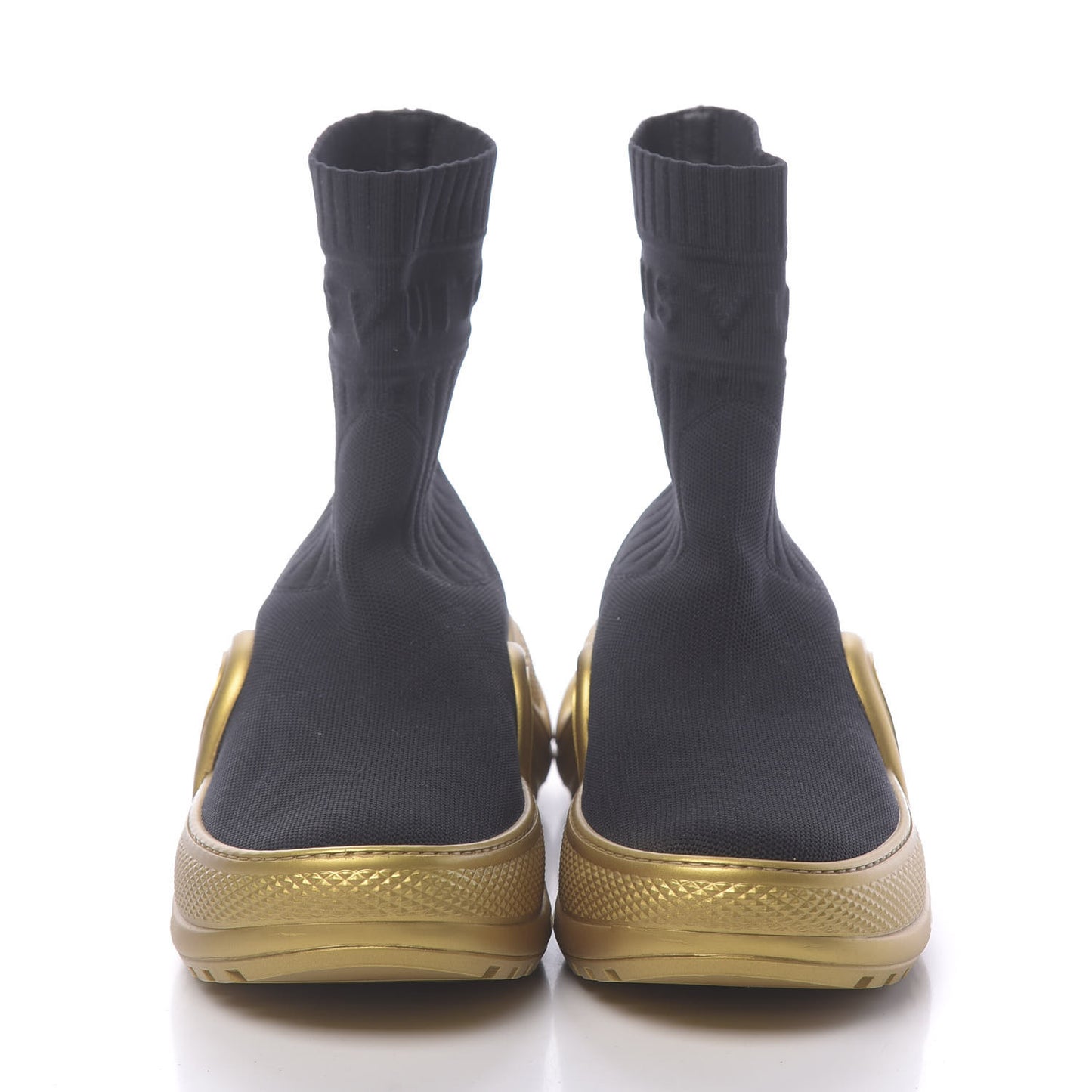 Stretch Textile Monogram LV Archlight Sneaker Boots 36 Black Gold