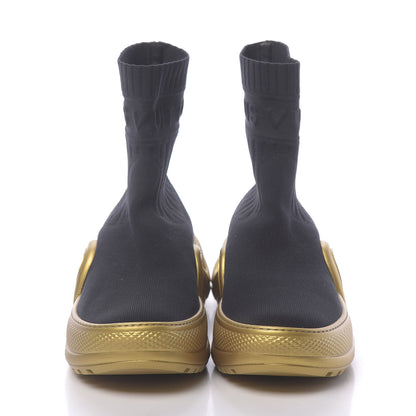 Louis Vuitton Stretch Textile Monogram LV Archlight Sneaker Boots 36 Black Gold 2 of 7