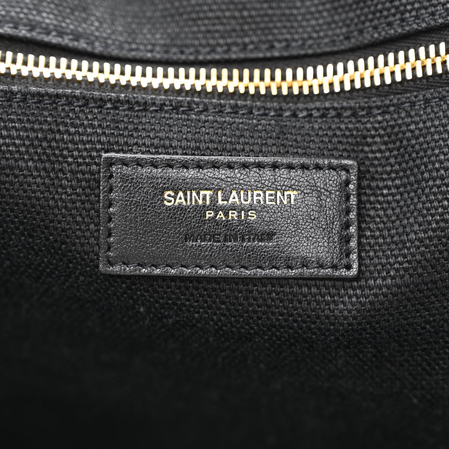 Saint Laurent Embroidered Cotton Linen Rive Gauche Noe Tote Black Beige 6 of 11
