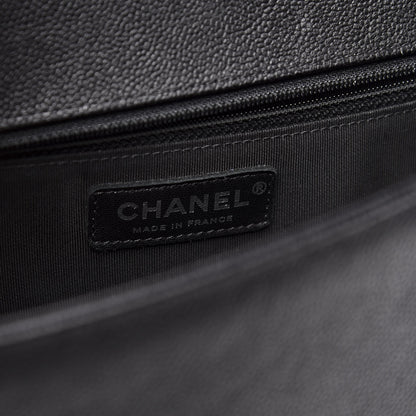 Chanel Caviar Quilted New Medium Boy Flap Black 7 of 9