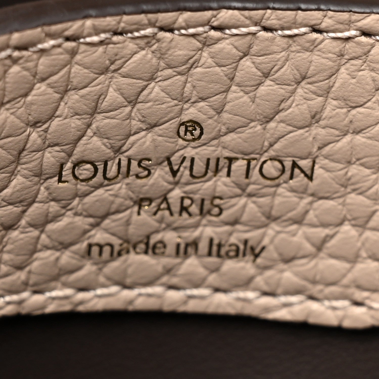 Louis Vuitton Taurillon Capucines BB Galet 7 of 10