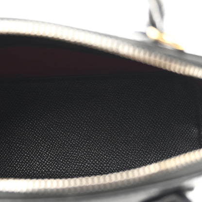 Balenciaga Signature Grained Calfskin XXS Ville Top Handle Bag Black White 5 of 10