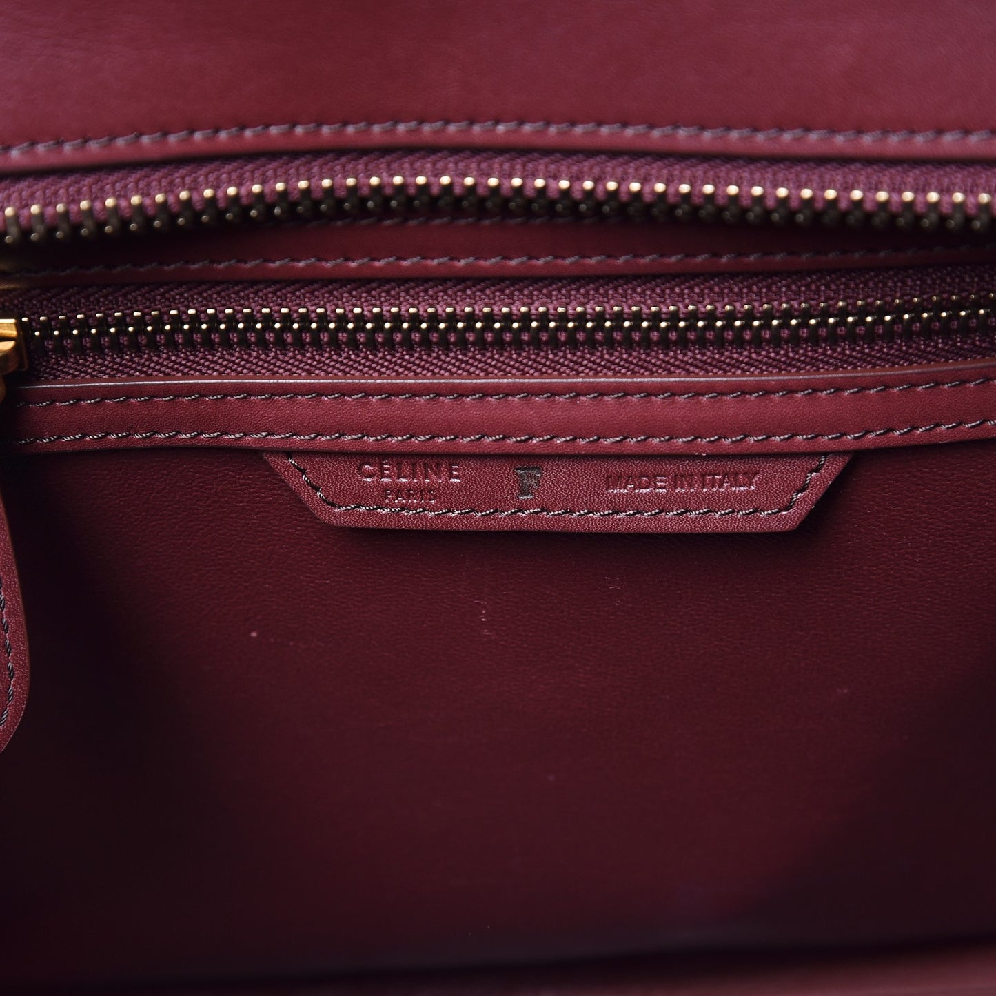 Bullhide Calfskin Micro Bi-Color Luggage Vermillion