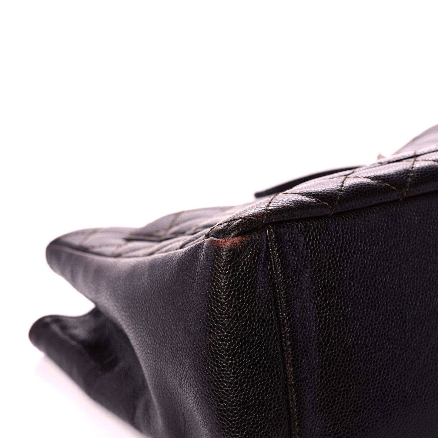 Caviar Quilted Grand Shopping Tote GST Black