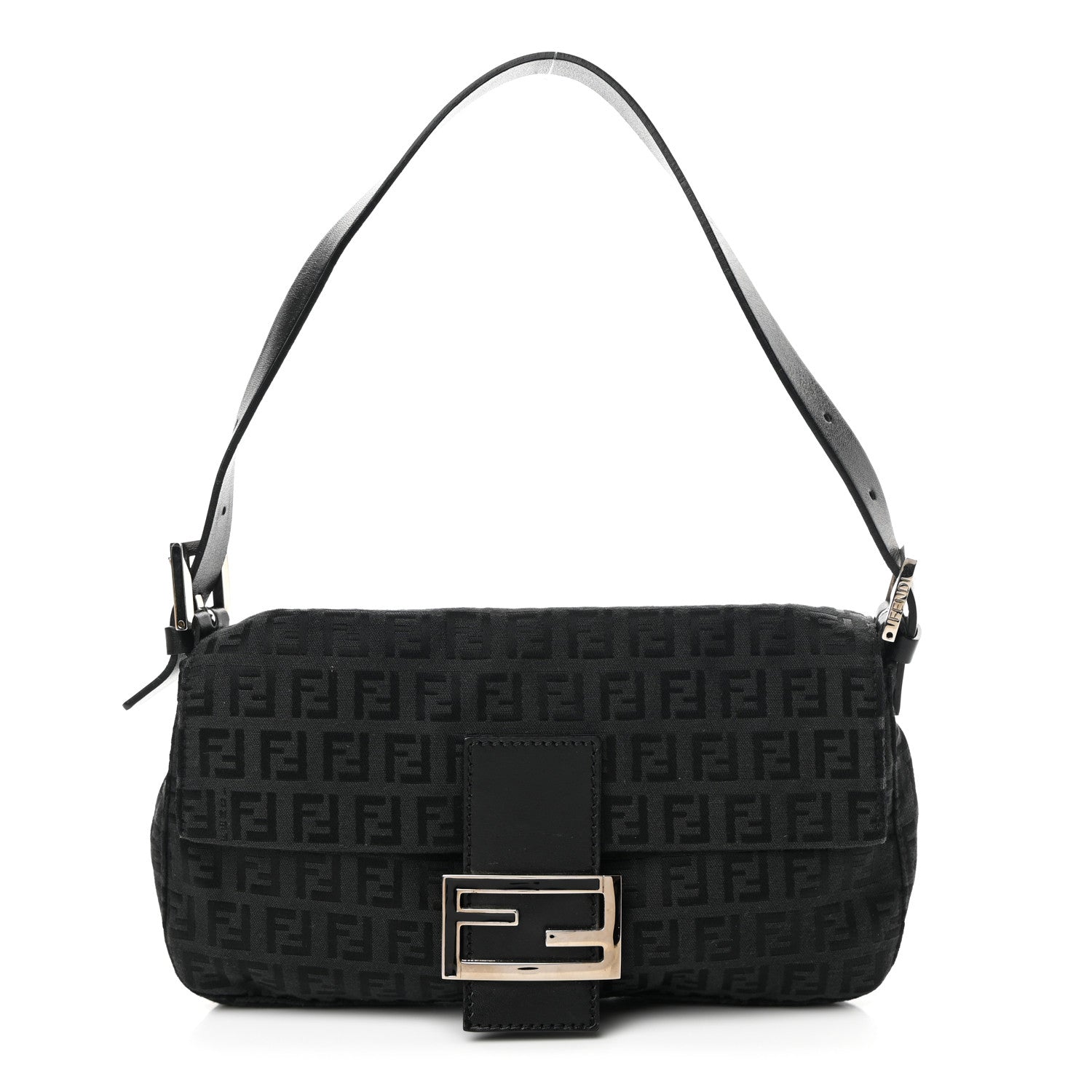 Fendi Zucchino Baguette Black 1 of 12