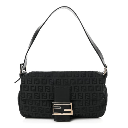 Fendi Zucchino Baguette Black 1 of 12