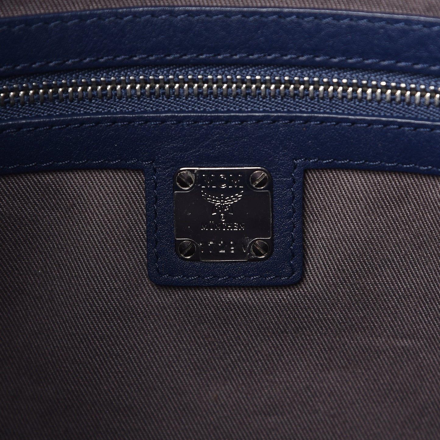 Calfskin Ottomar Monogram Large Klara Hobo Navy Blue
